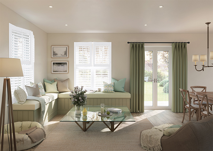 Kensington, Atlantic White - Tier on Tier Plantation Shutter - Image 8